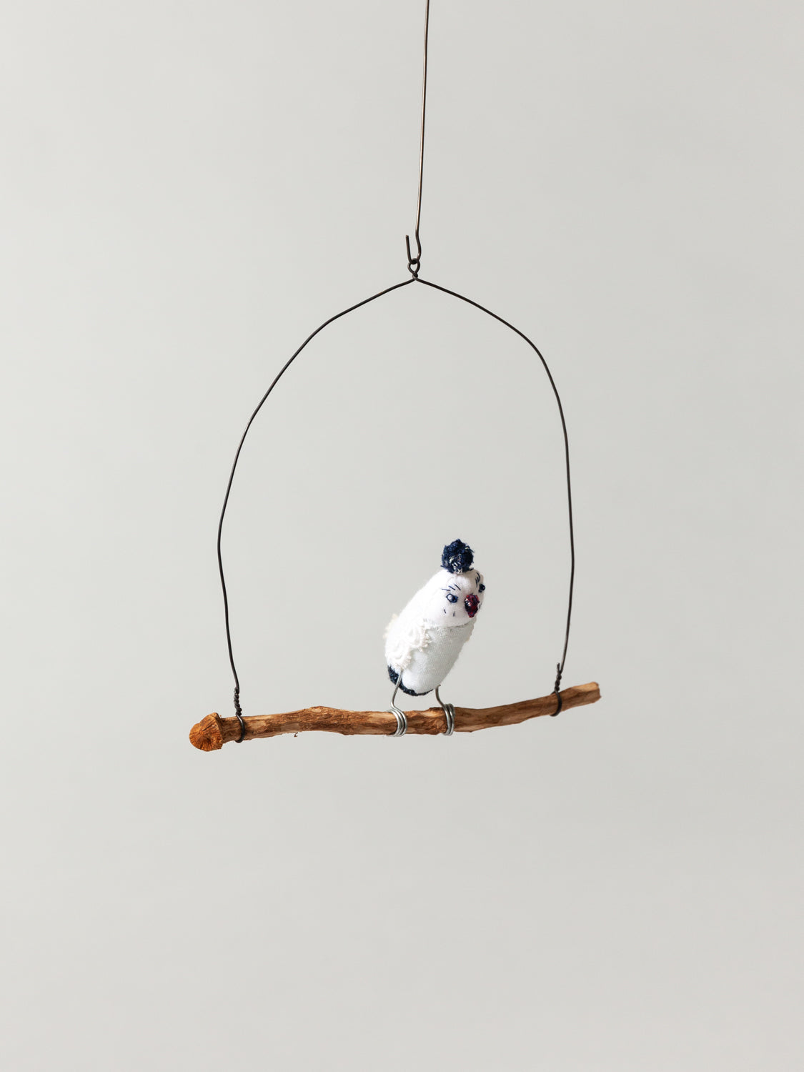 Roost Wire Bird Mobile - Blue Owl