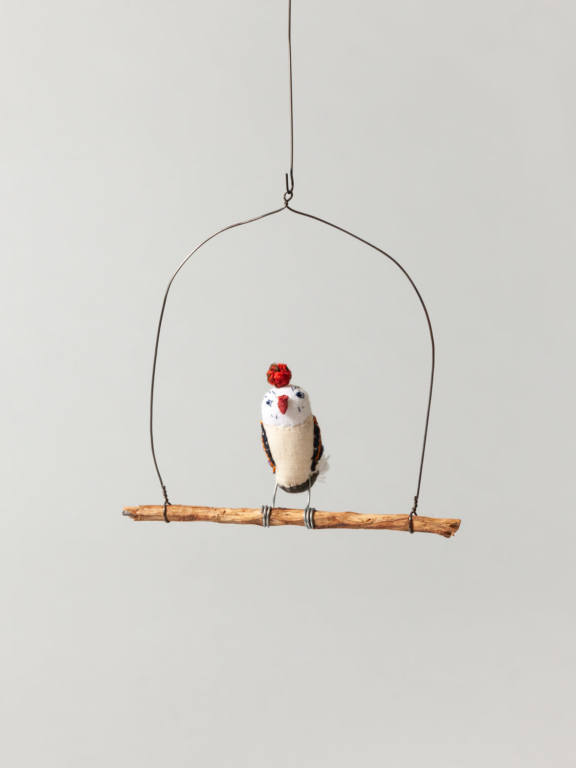 Roost Wire Bird Mobile - Blue Owl
