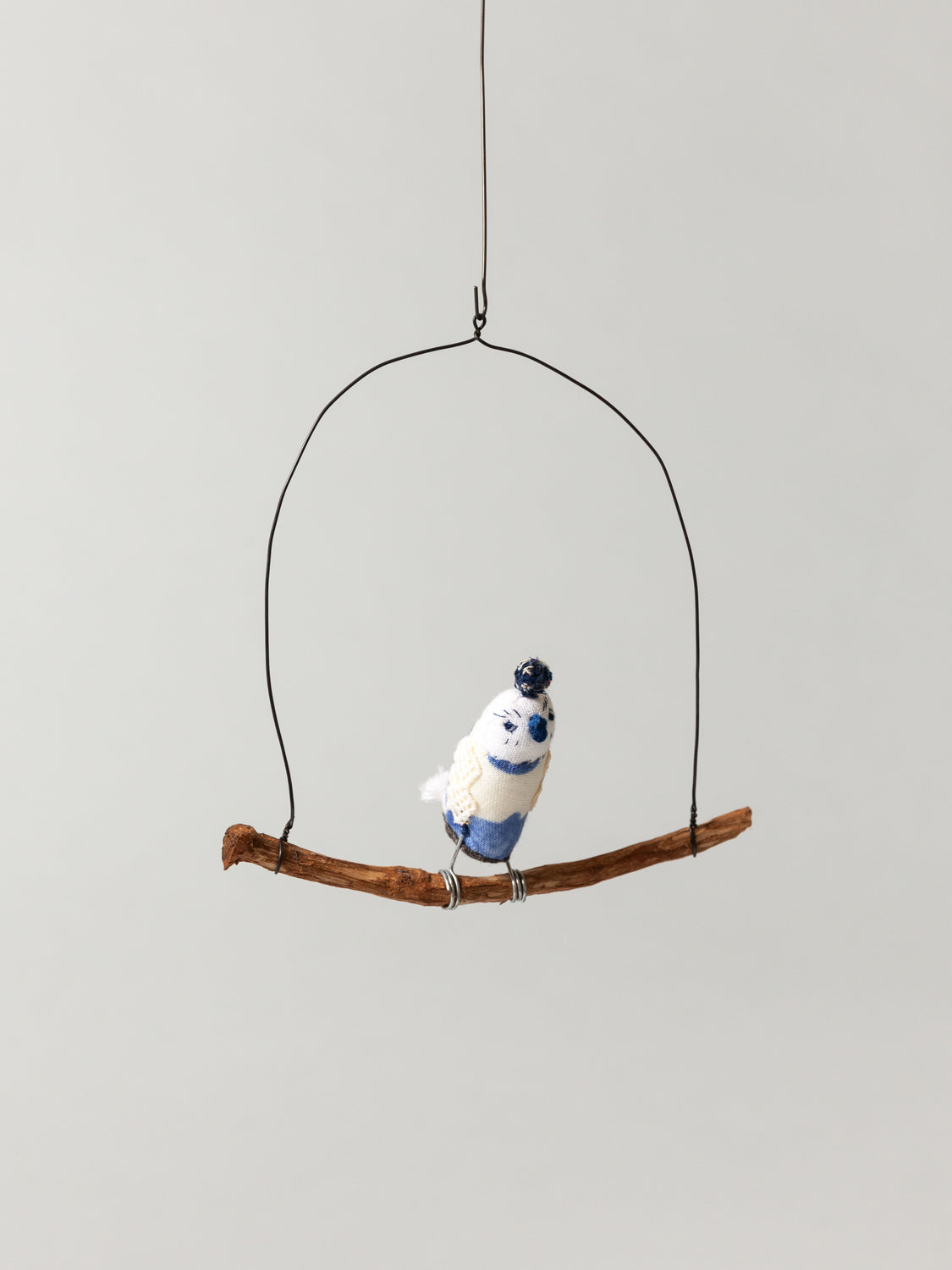 Roost Wire Bird Mobile - Blue Owl