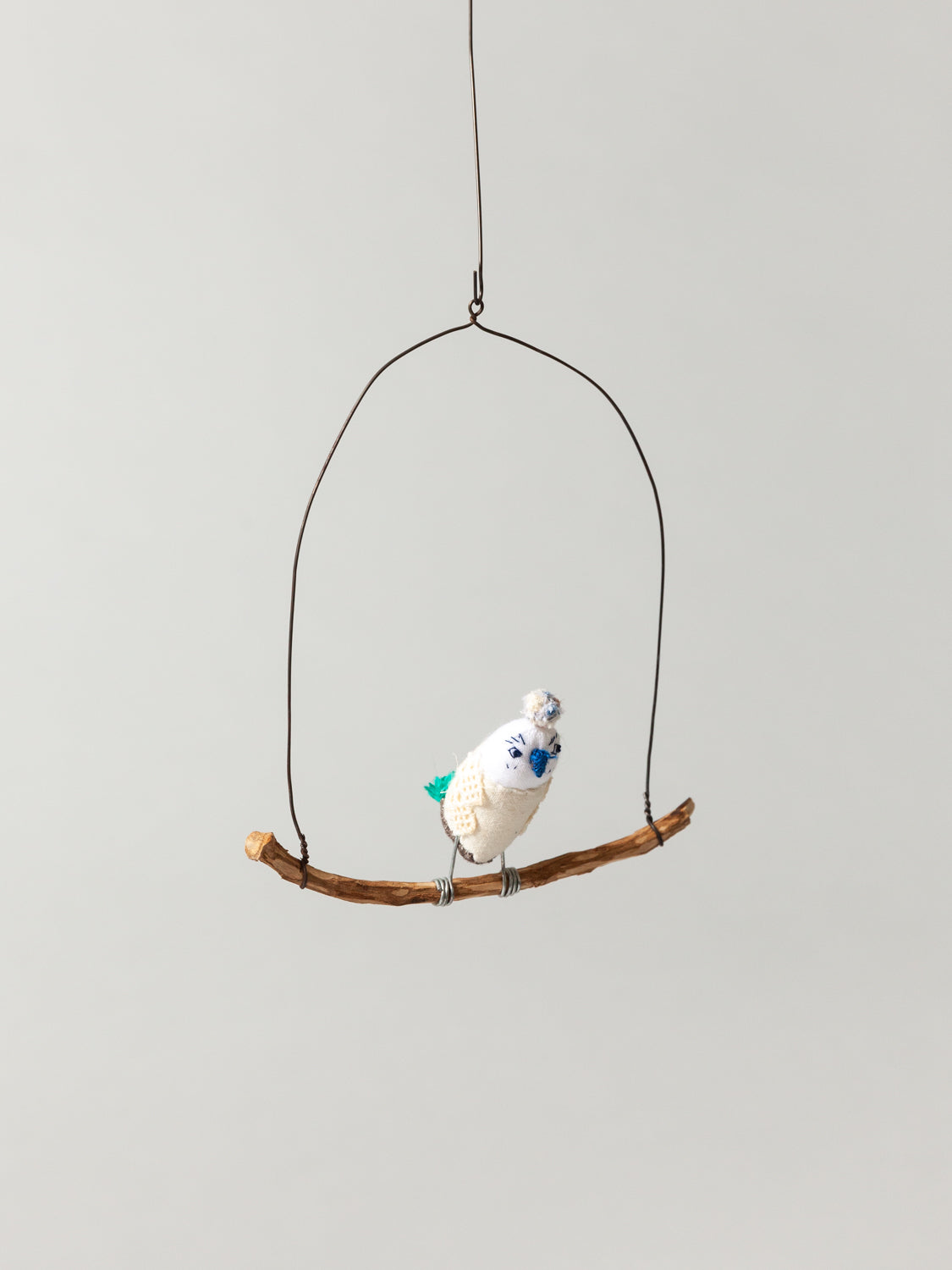 Roost Wire Bird Mobile - Blue Owl