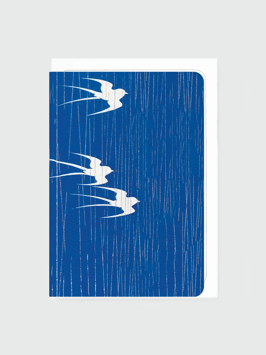 Greeting Card - Swallows in the Rain