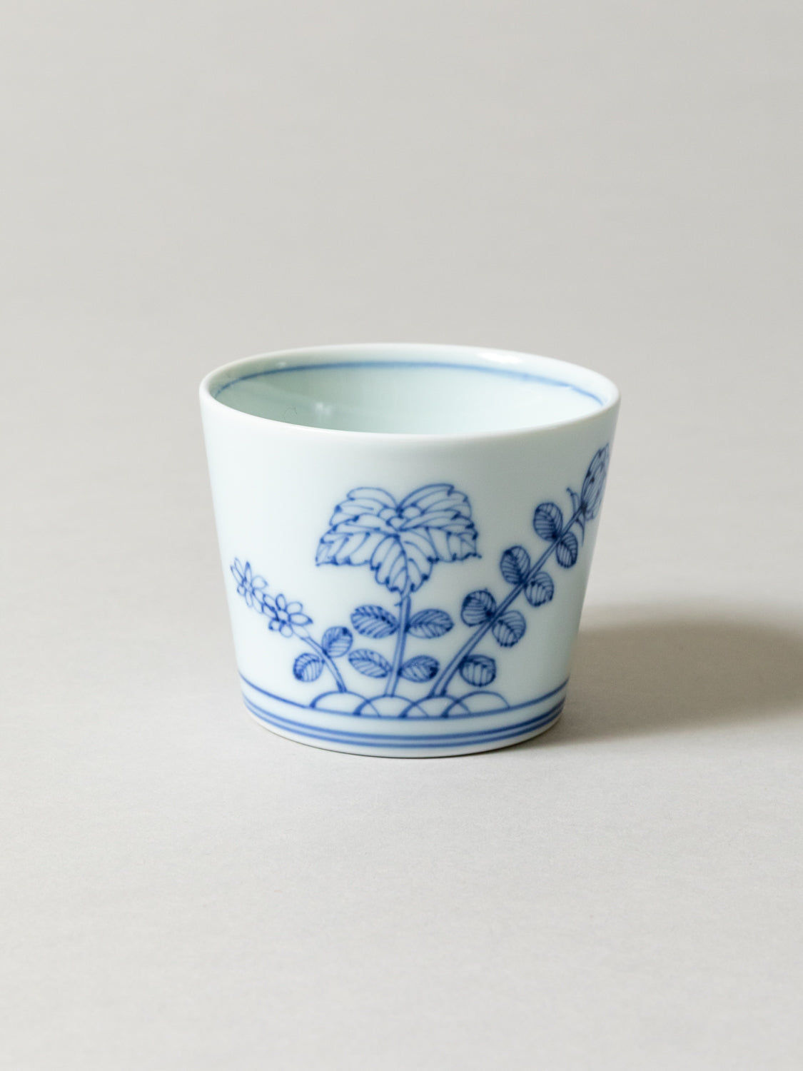 Sometsuke Choko Cup - Early Spring Flowers