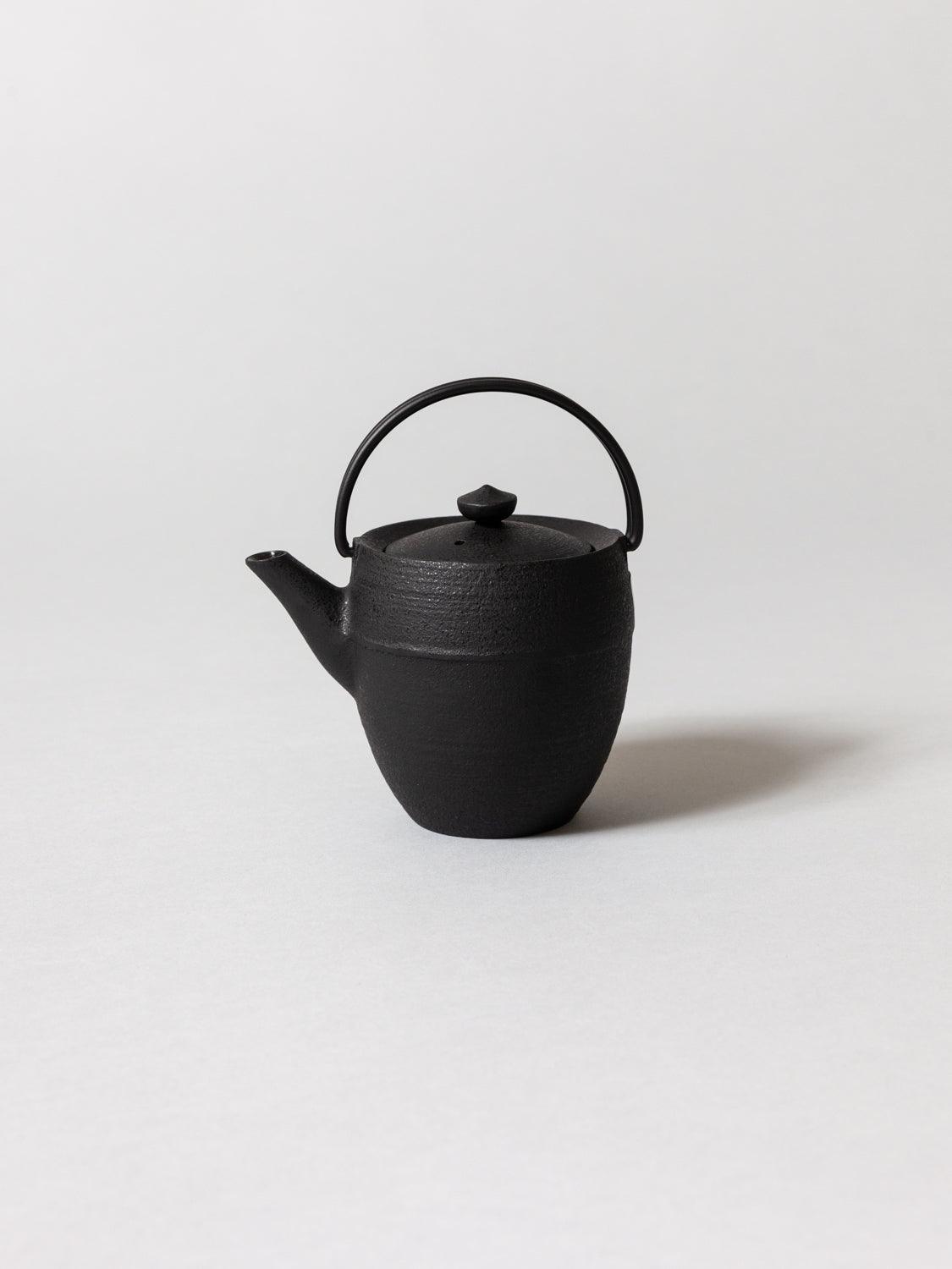 Chushin Kobo Cast Iron Tea Kettle with Wooden Handle