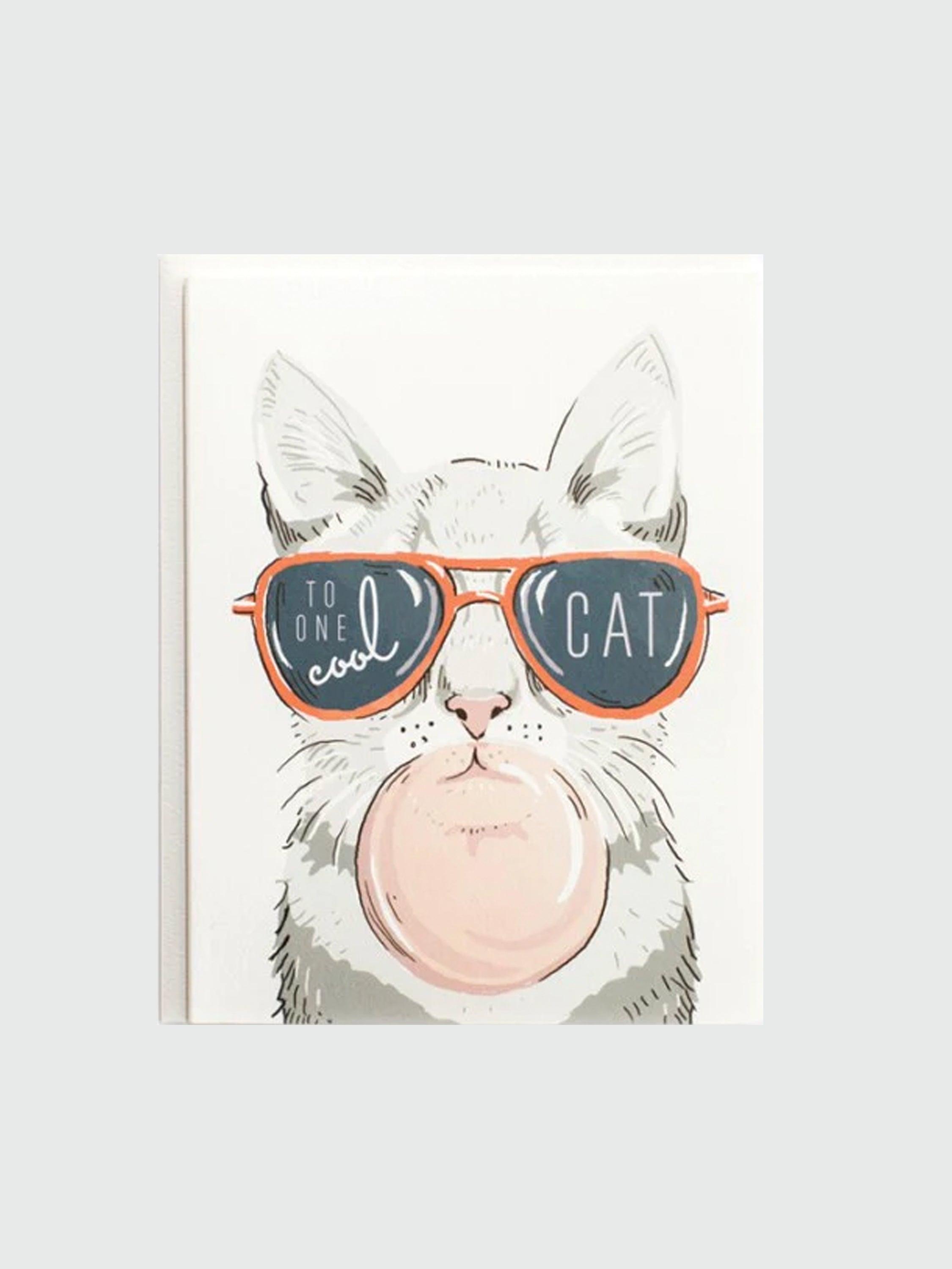 Greeting Card - One Cool Cat - Rikumo