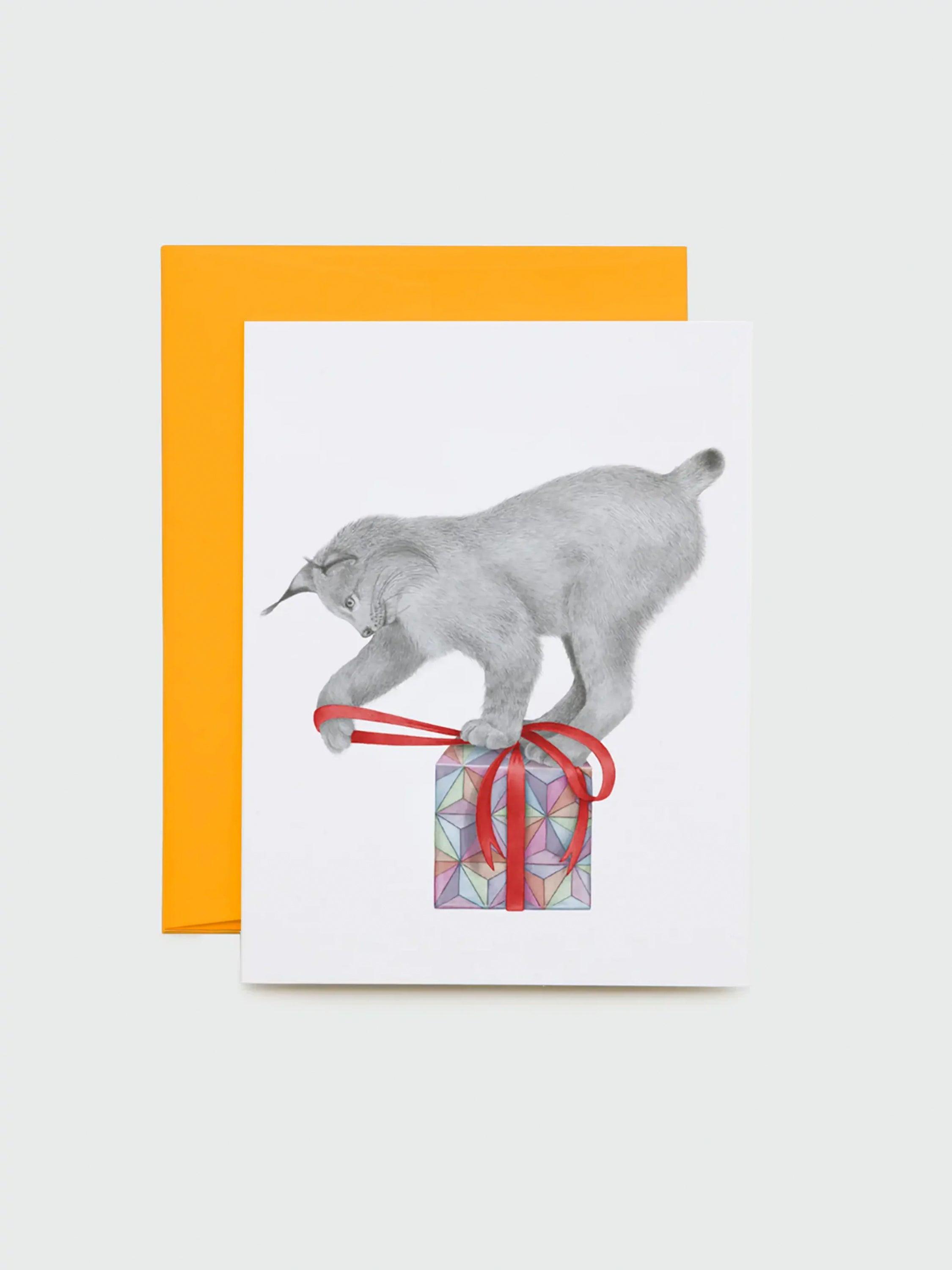 Greeting Card - Hank Wythenshawe Canadian Lynx - Rikumo