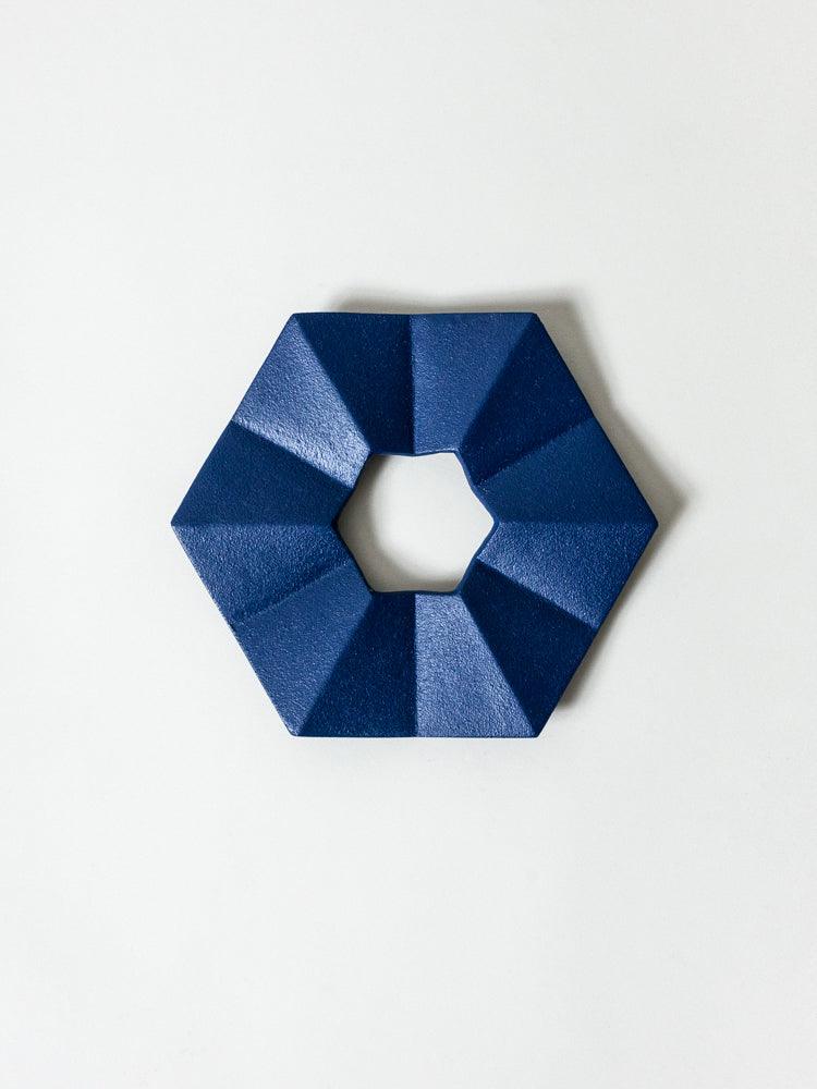 Iwachu Cast Iron Trivet - Origami Blue