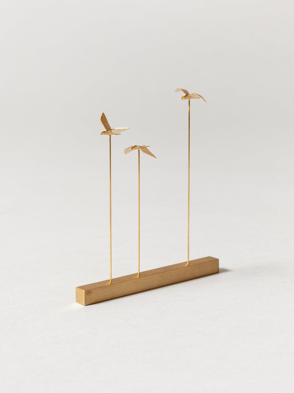 Ren Brass Three Seagulls