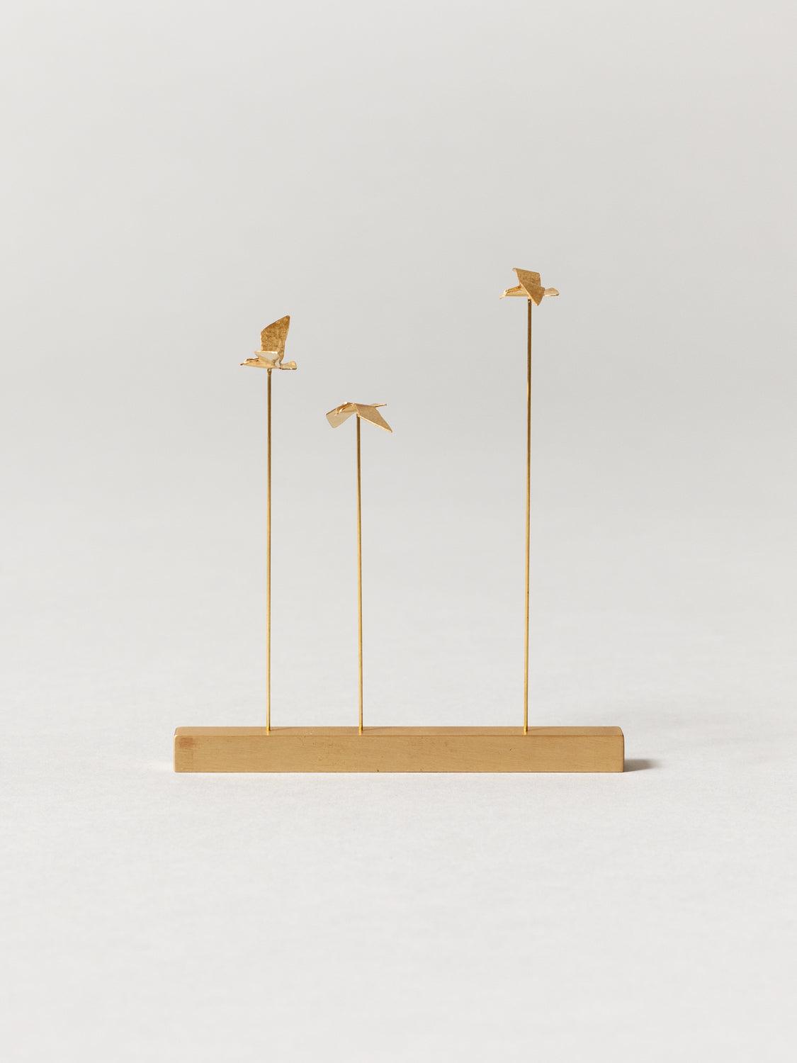 Ren Brass Three Seagulls