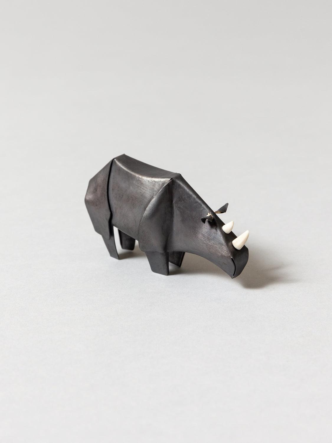 Ren Brass Wire Rhino