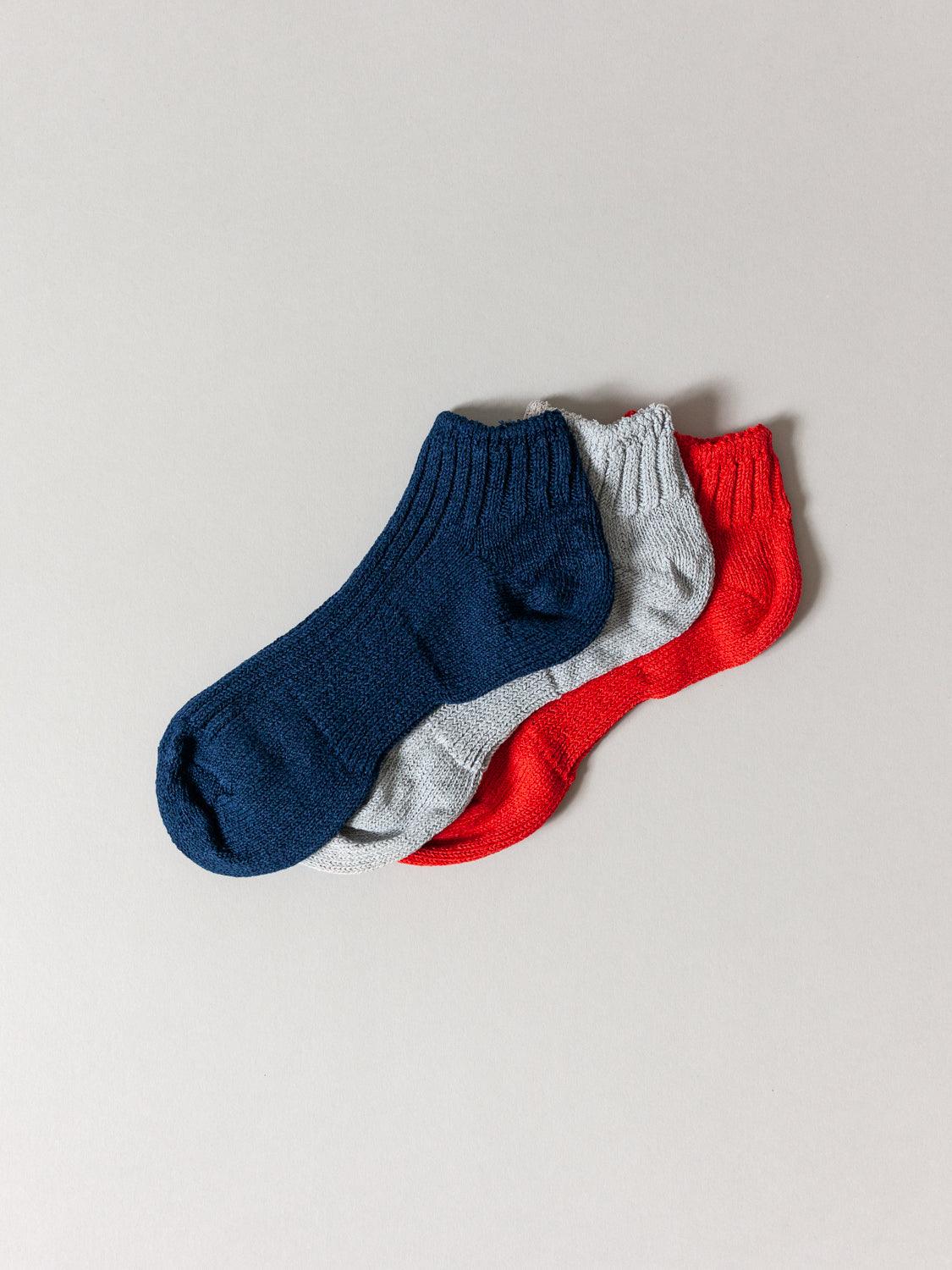 Sasawashi Ribbed Ankle Socks