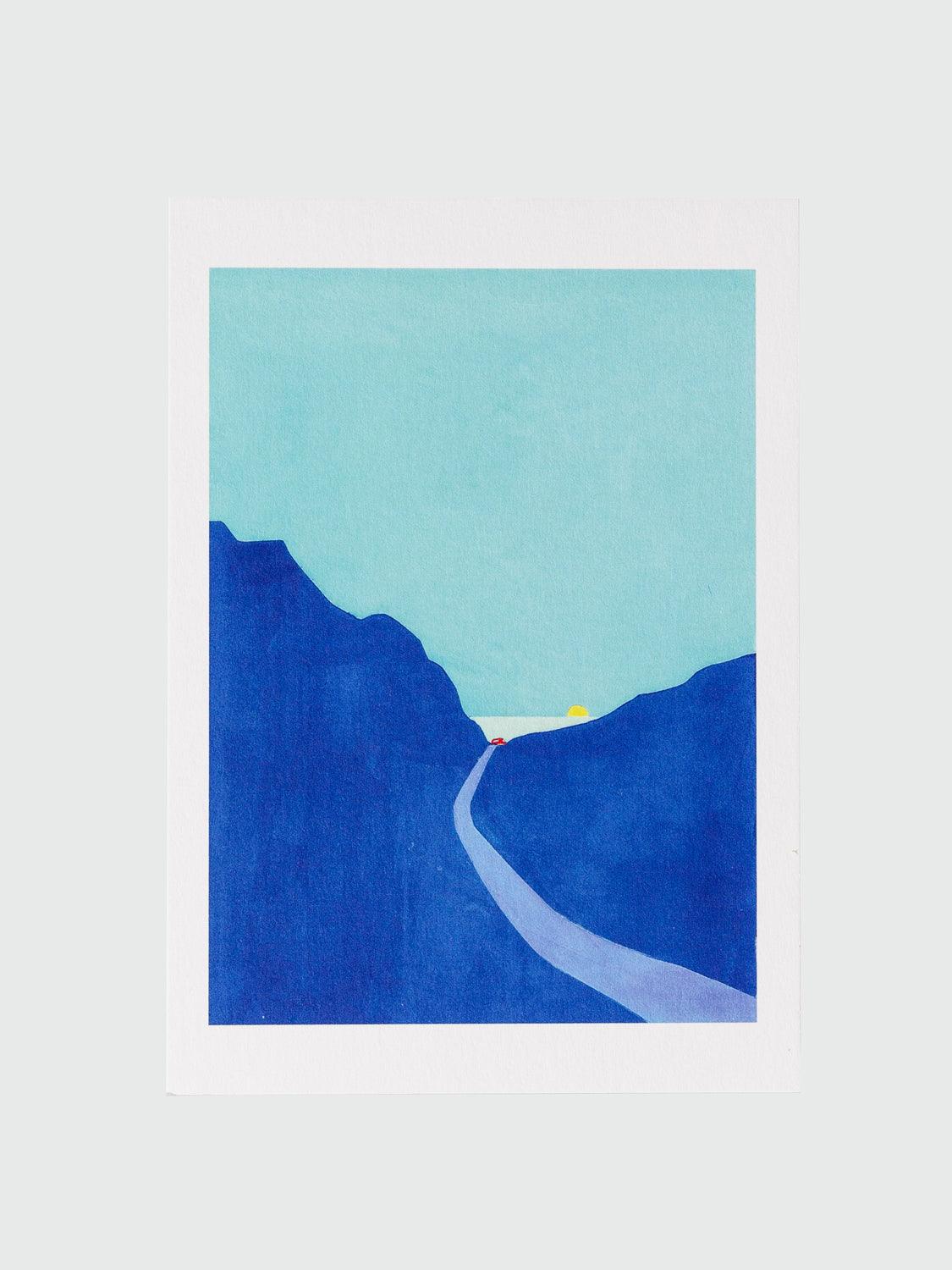 Taku Bannai Postcard - Moonlight