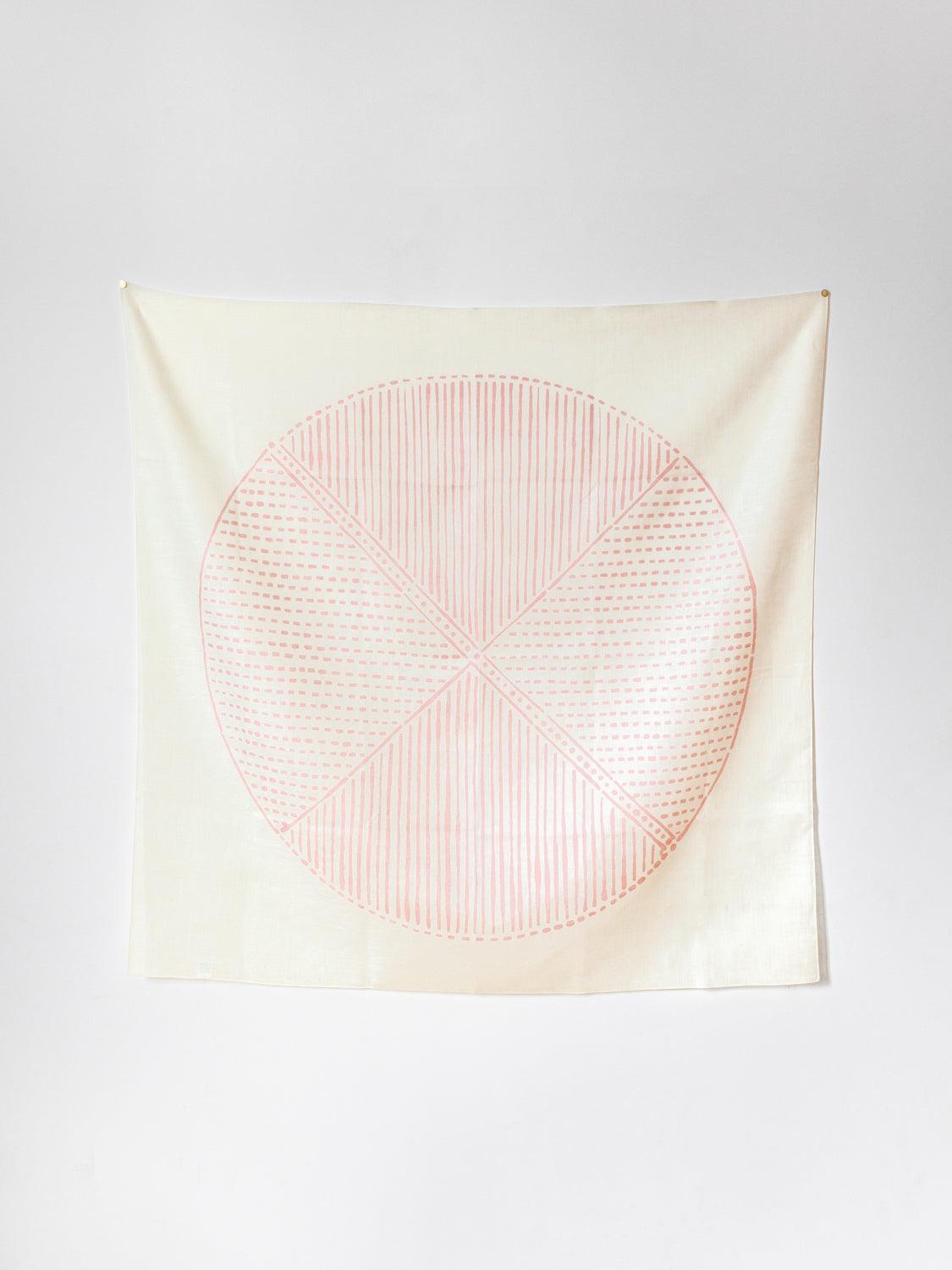 Yamada Linen Furoshiki - Circle and Line