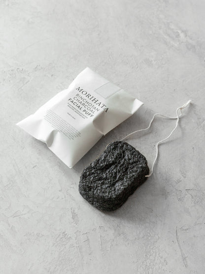 Morihata Binchotan Charcoal Facial Puff
