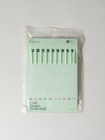 CDT Brush Sign Pens - 10-Pack, Assorted Colors