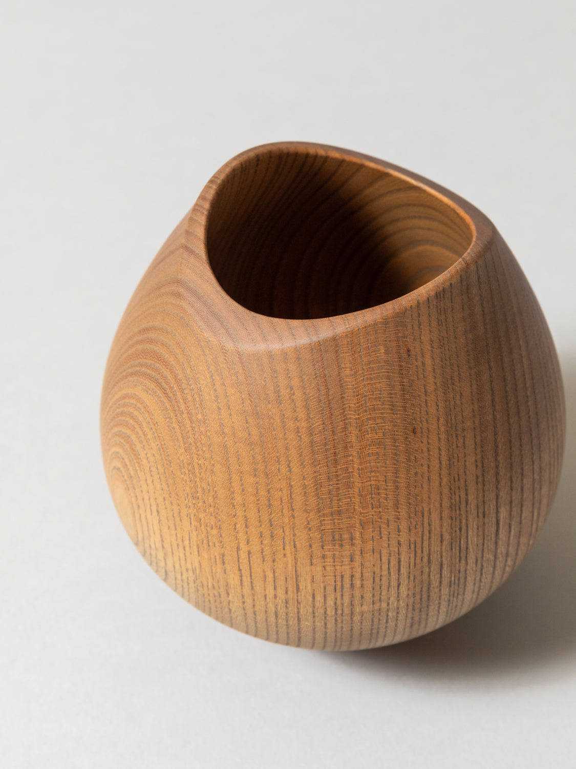 AEKA Object Footed Vase, Smoky Grey