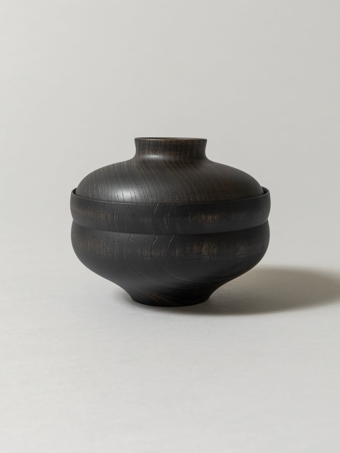 Tsumugi Wooden Bowl with Lid - Gunbai (Black)