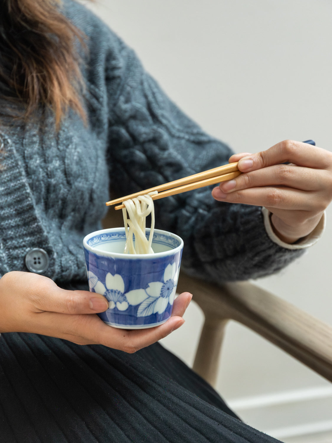 Sometsuke Choko Cup  -  Cherry Blossom