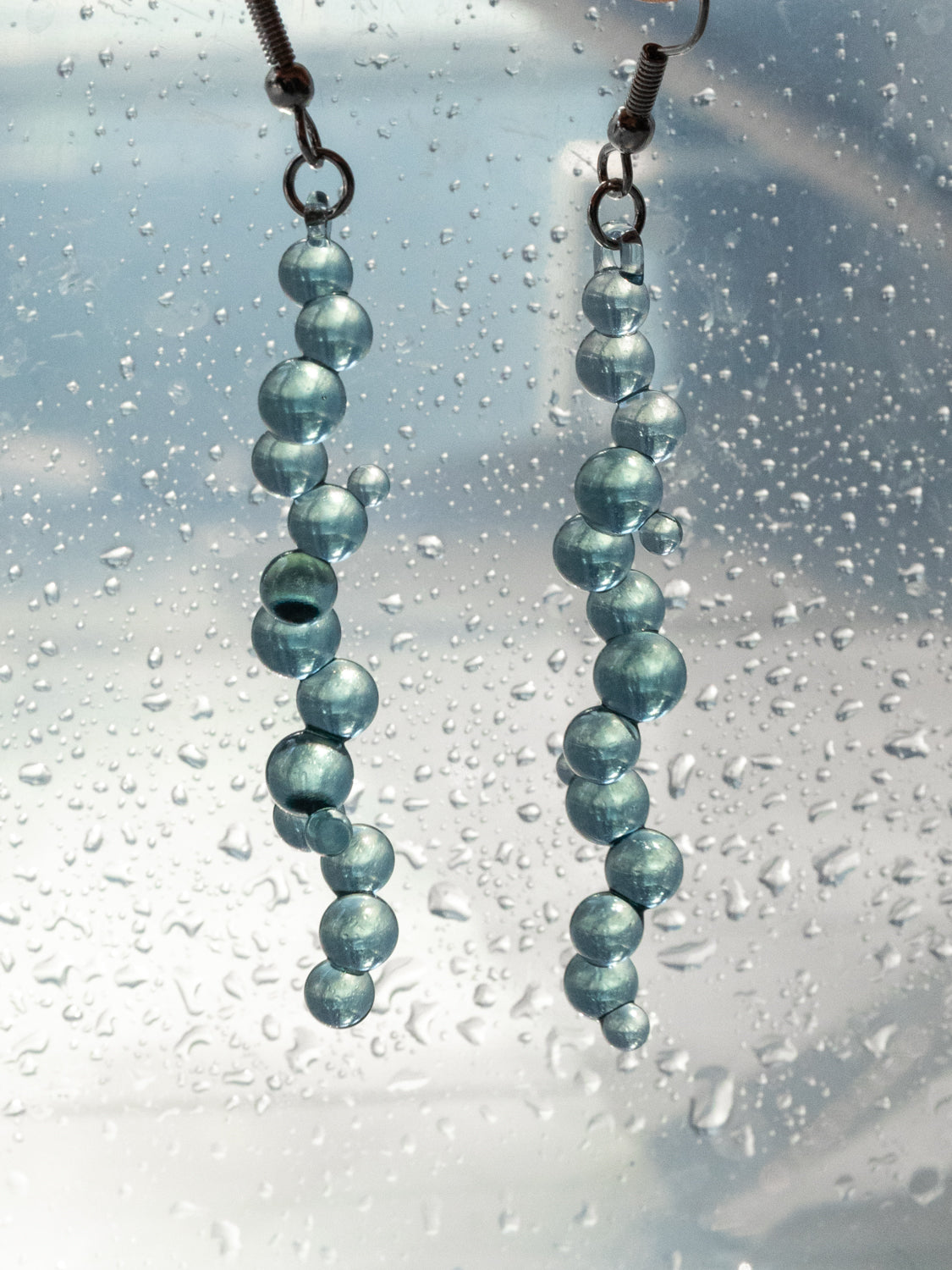 Glass Earrings - Rain