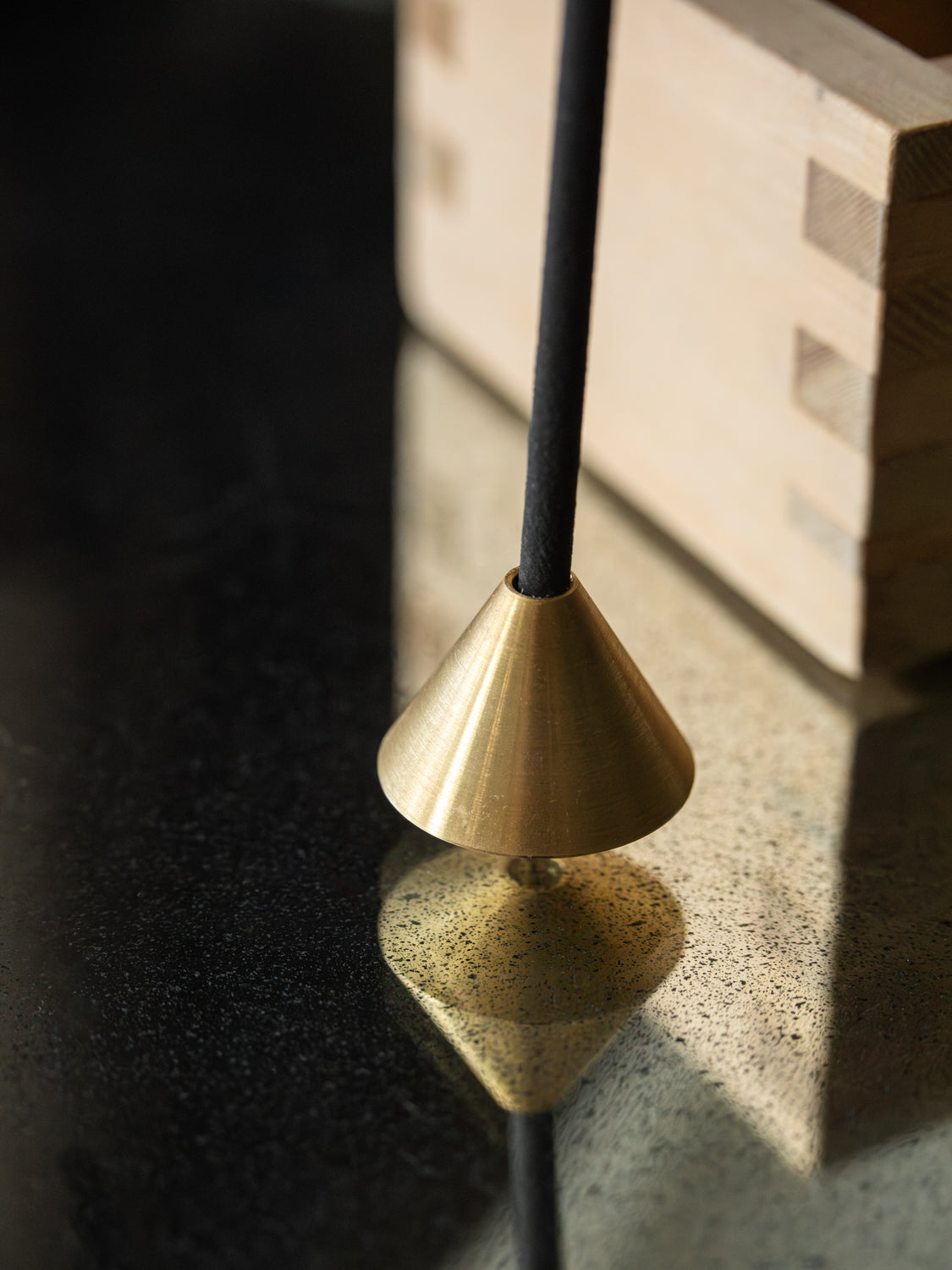 Acorn Brass Incense Holder