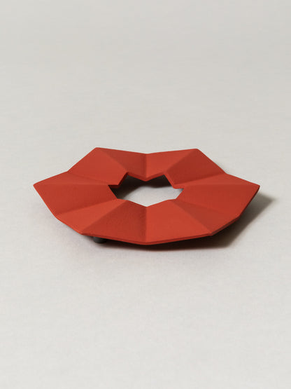 Iwachu Cast Iron Trivet - Origami Red