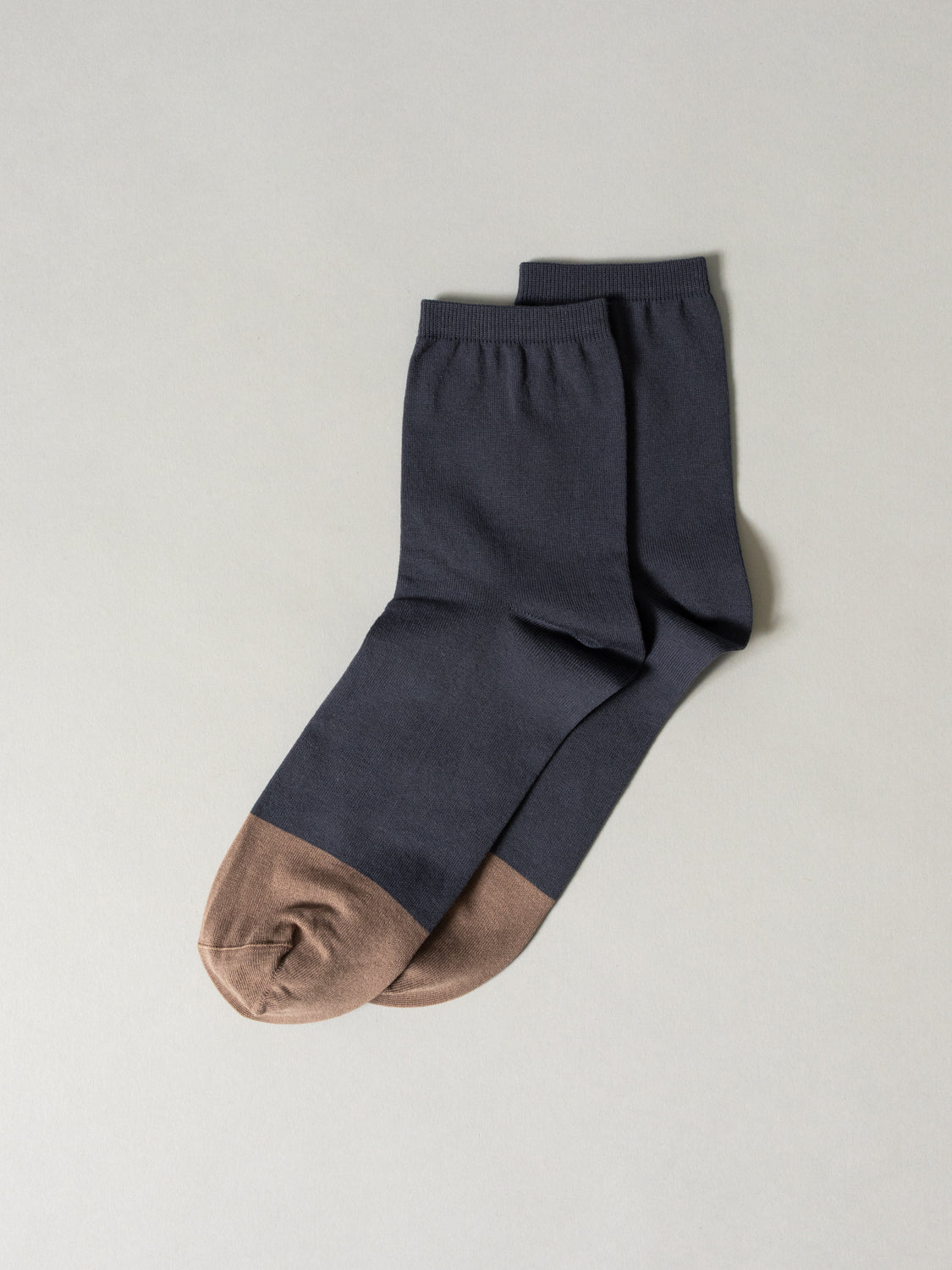 High Twisted Cotton Summer Socks, Charcoal