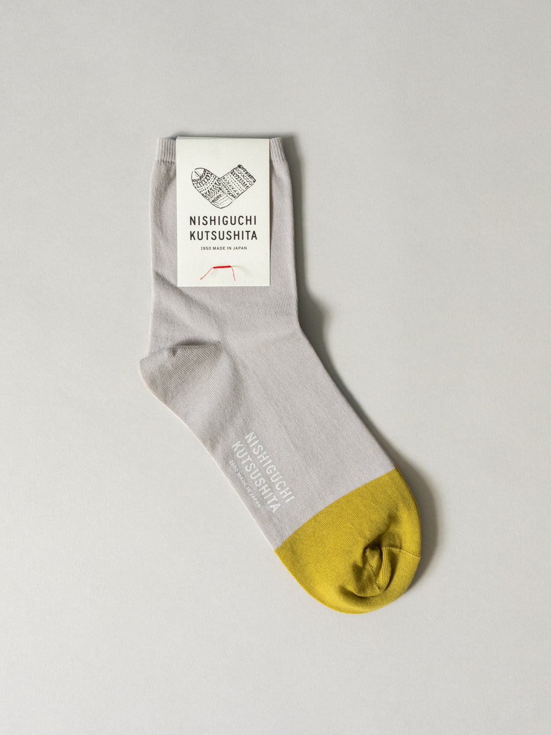 High Twisted Cotton Summer Socks, Light Grey