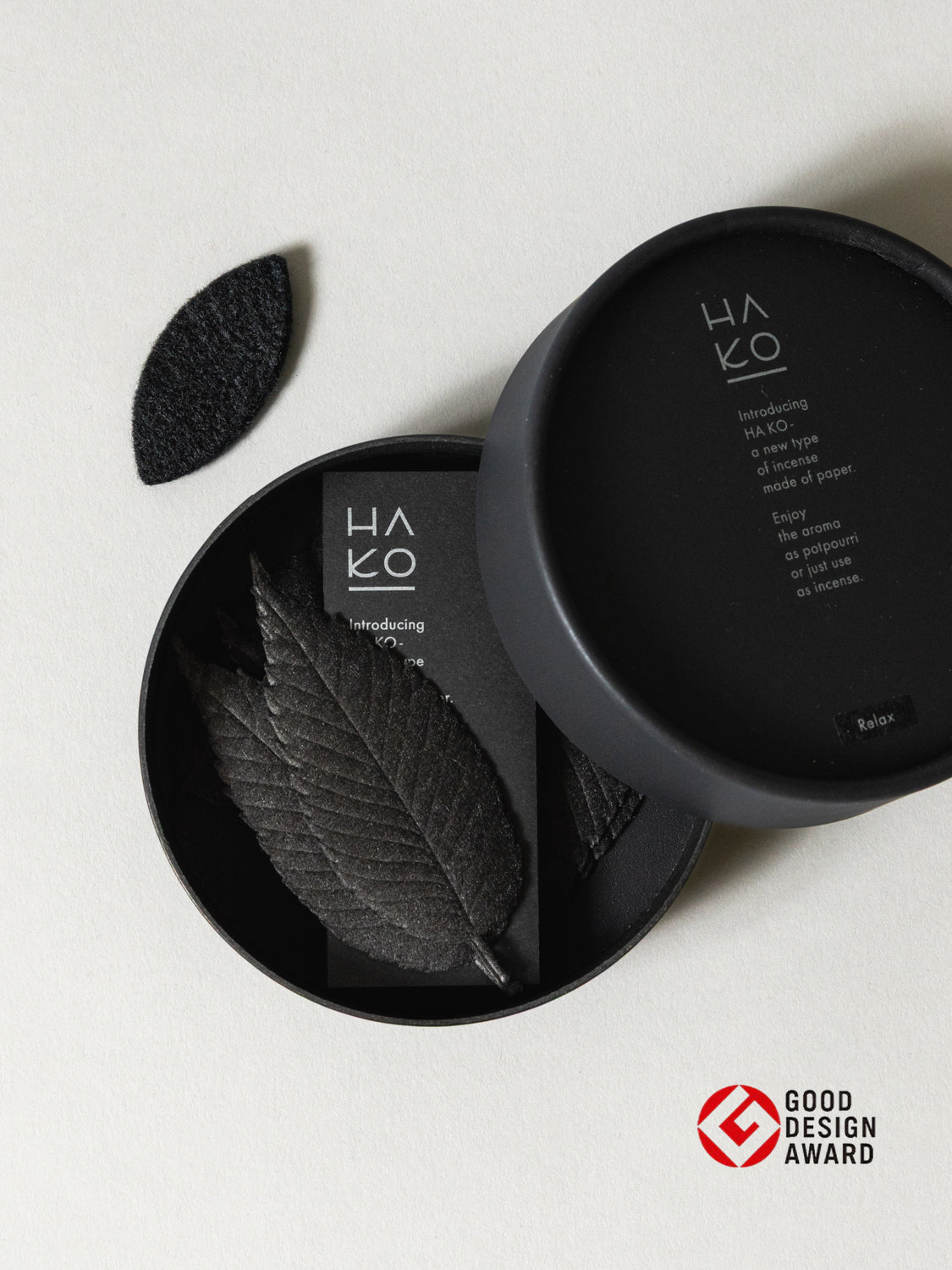 HA KO Paper Incense - Black, Set of 6