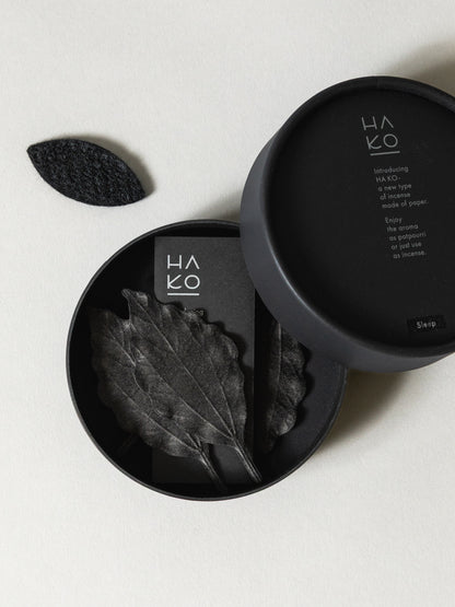 HA KO Paper Incense - Black, Set of 6