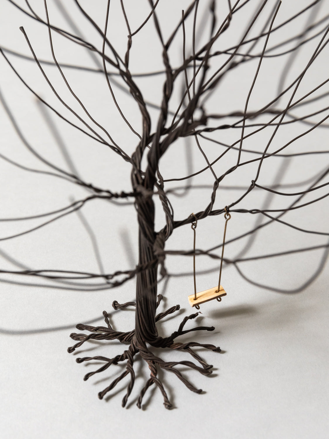 Wire Art Tree with Swing