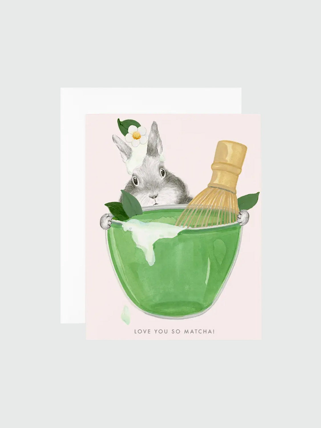 Greeting Card - Bunny Love You So Matcha!