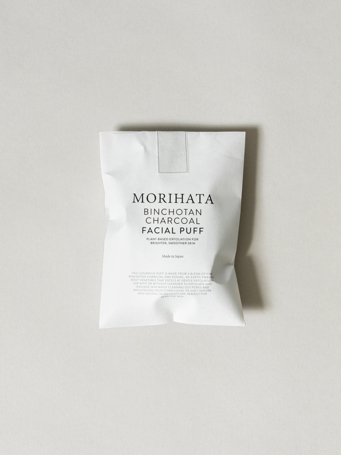 Morihata Binchotan Charcoal Facial Puff