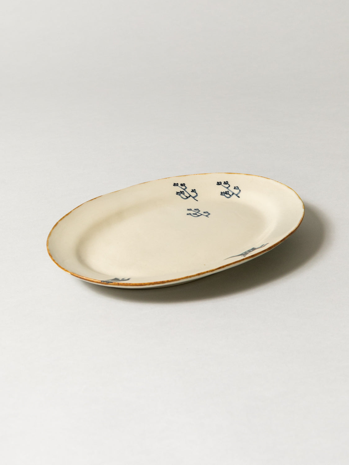 Oval Plate - Deer