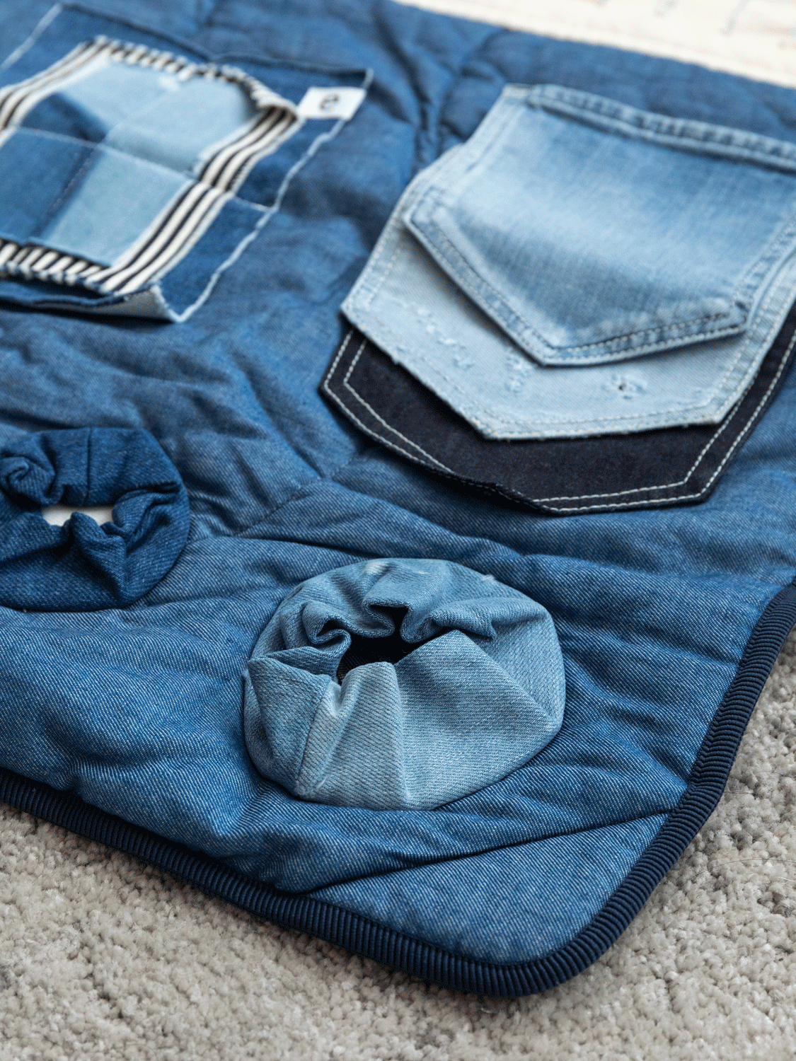 Denim Pet Play Mat