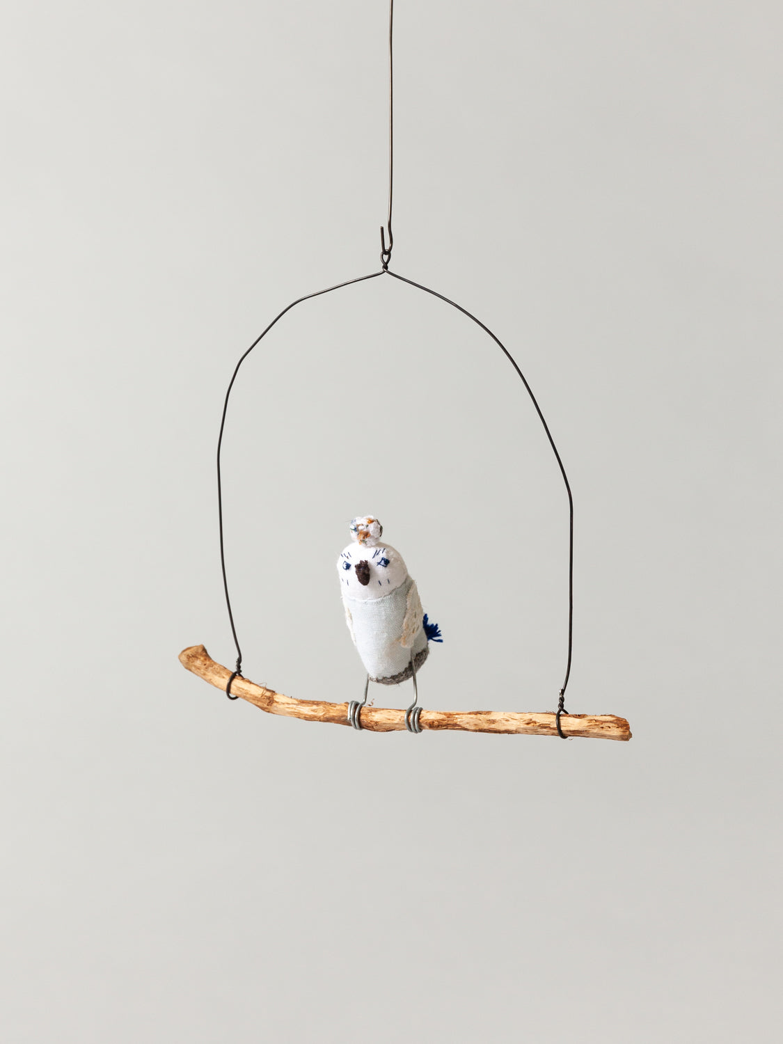 Roost Wire Bird Mobile - Blue Owl