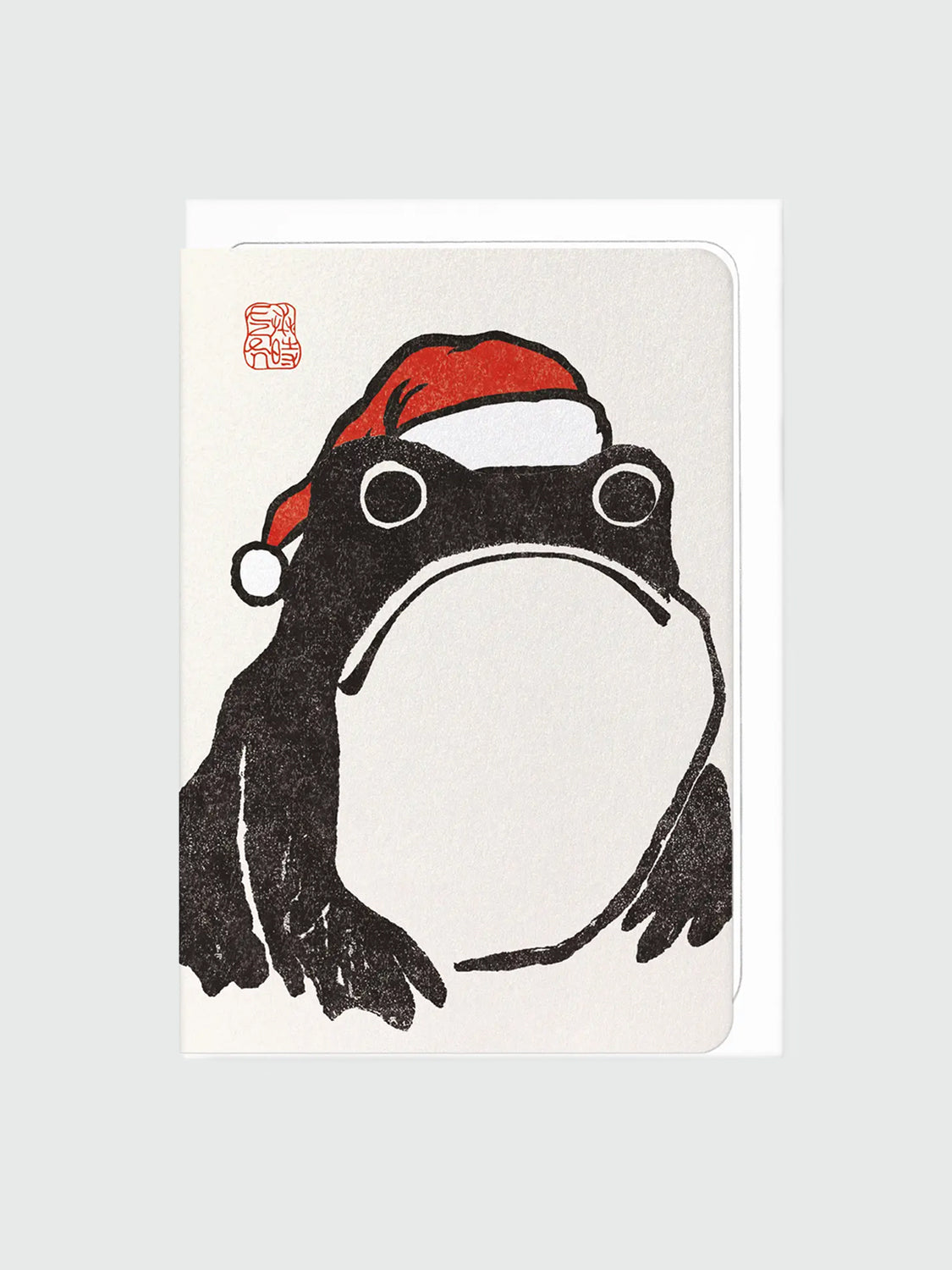 Greeting Card - Santa Frog