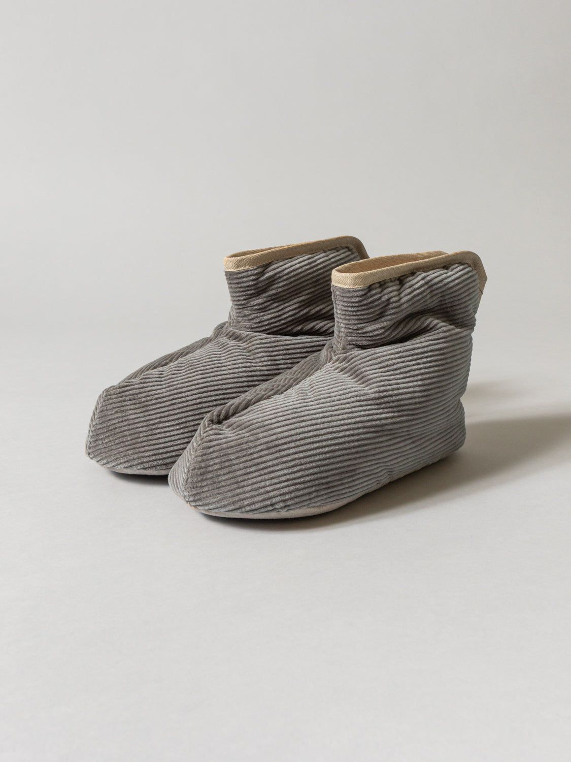 Sasawashi Corduroy Room Boots, Taupe