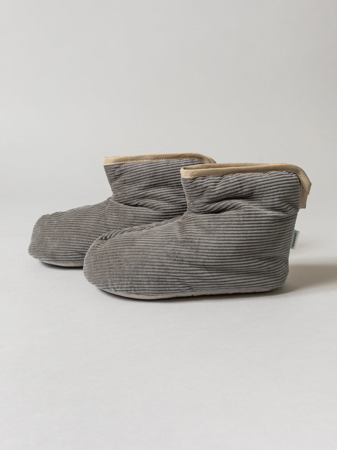 Sasawashi Corduroy Room Boots, Taupe