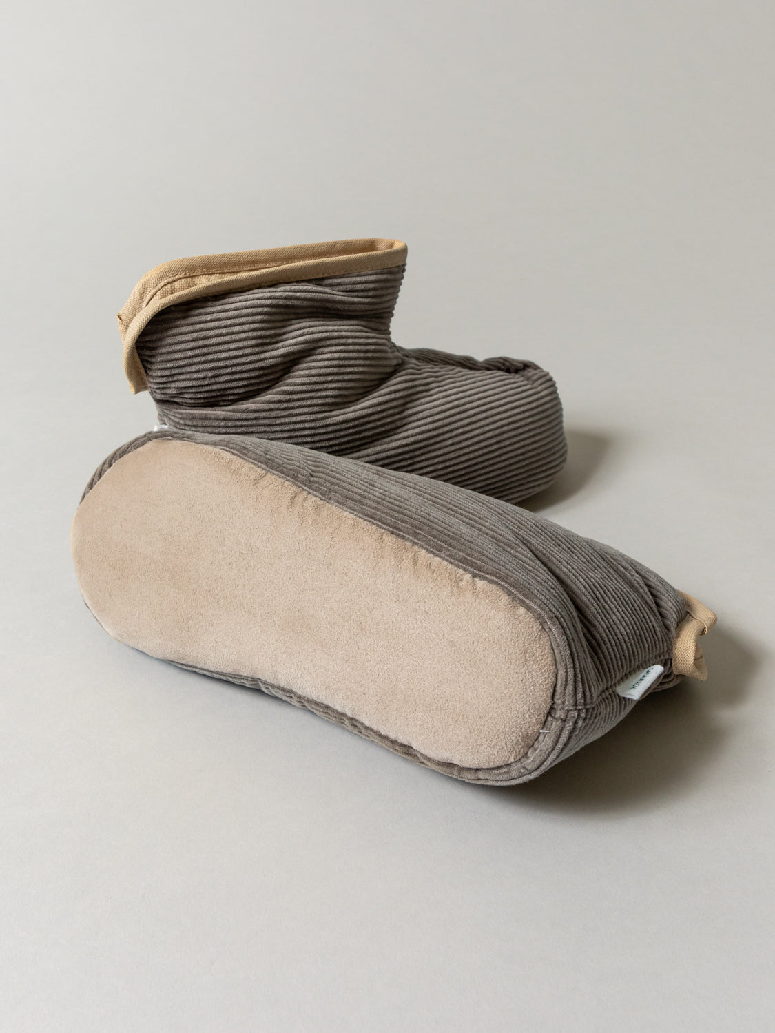 Sasawashi Corduroy Room Boots, Taupe