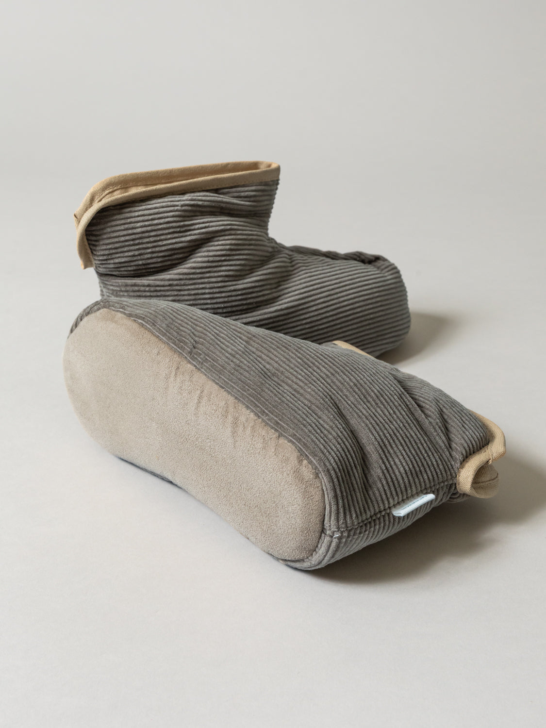 Sasawashi Corduroy Room Boots, Taupe