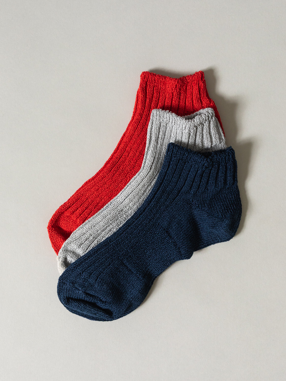 Sasawashi Ribbed Ankle Socks