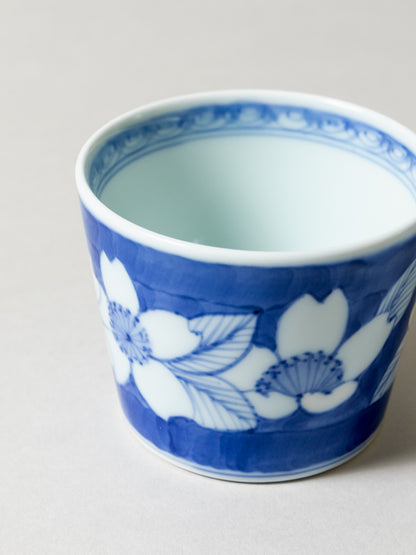 Sometsuke Choko Cup  -  Cherry Blossom