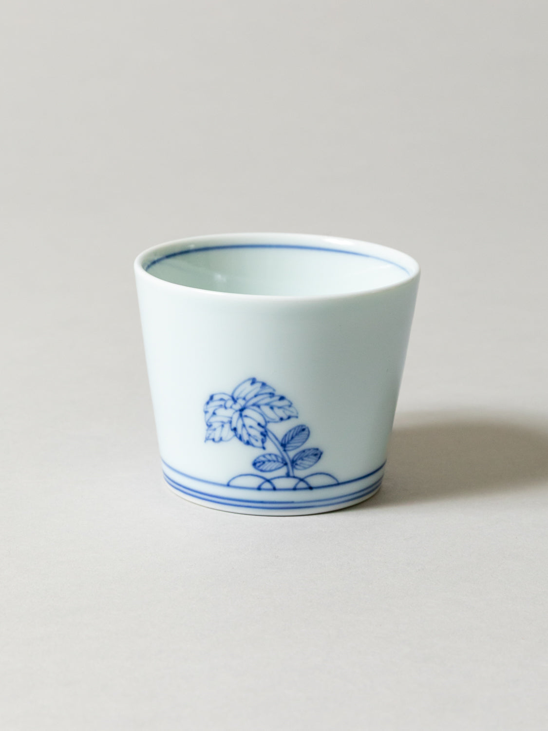 Sometsuke Choko Cup  -  Early Spring Flowers