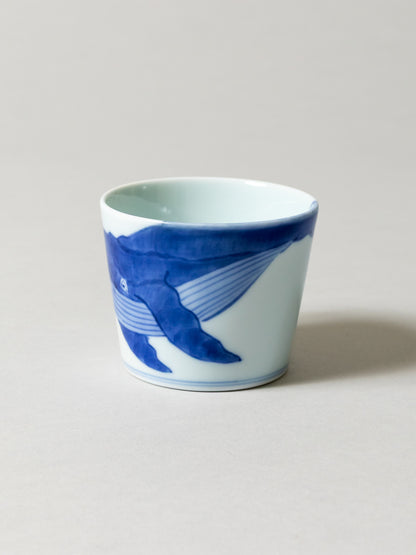Sometsuke Choko Cup  -  Fin Whale