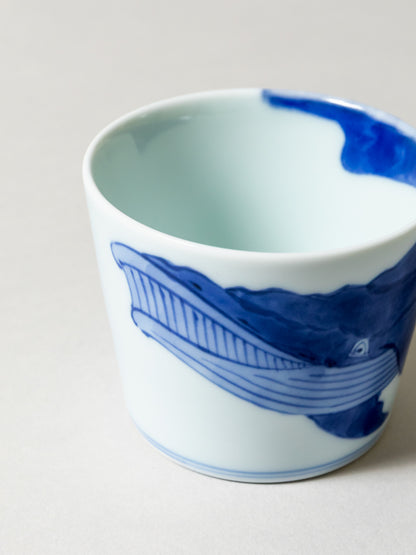 Sometsuke Choko Cup  -  Fin Whale