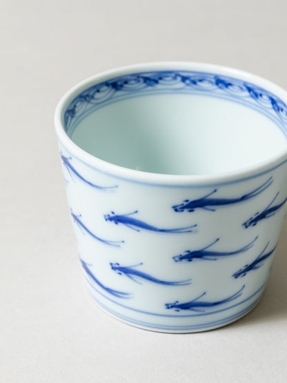 Sometsuke Choko Cup  -  Medaka Fish