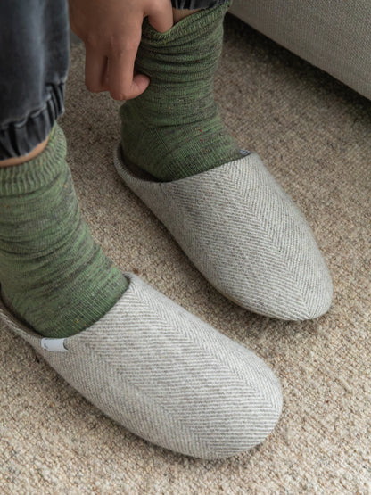 Shetland Wool Lined Home Shoes