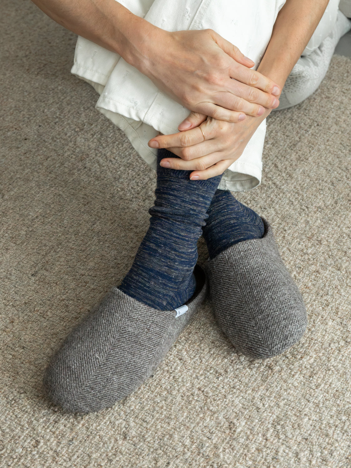 Shetland Wool Lined Home Shoes