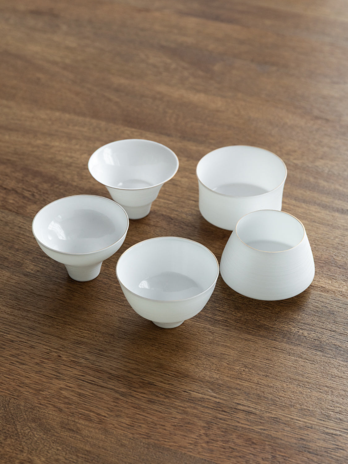 Egg Shell Sake Cups  - Set of 5