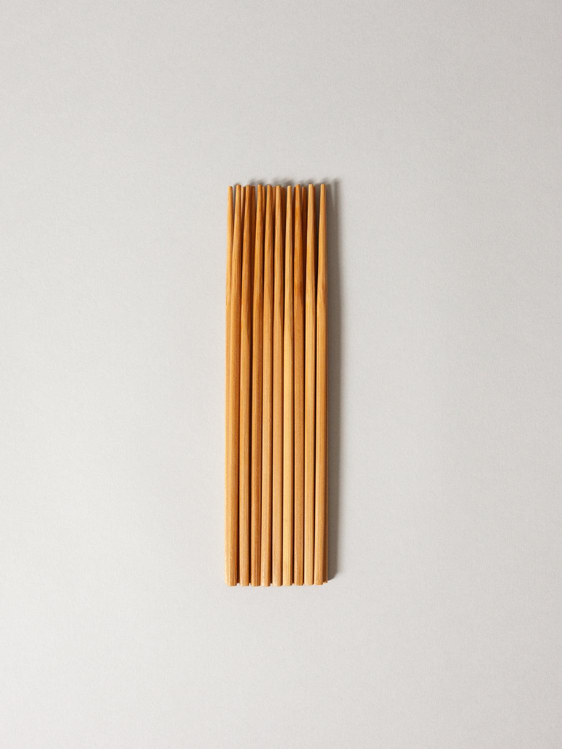 Susu Bamboo Chopstick Set - Natural, Pack of 10 - Rikumo