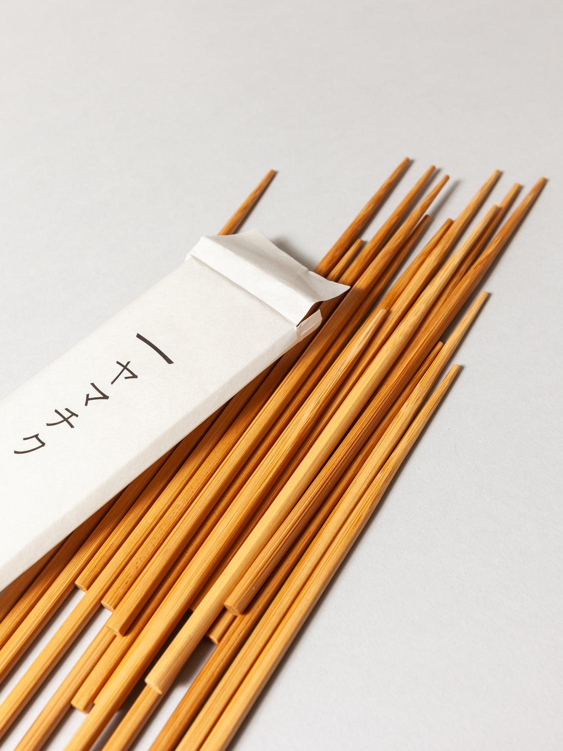 Susu Bamboo Chopstick Set - Natural, Pack of 10 - Rikumo